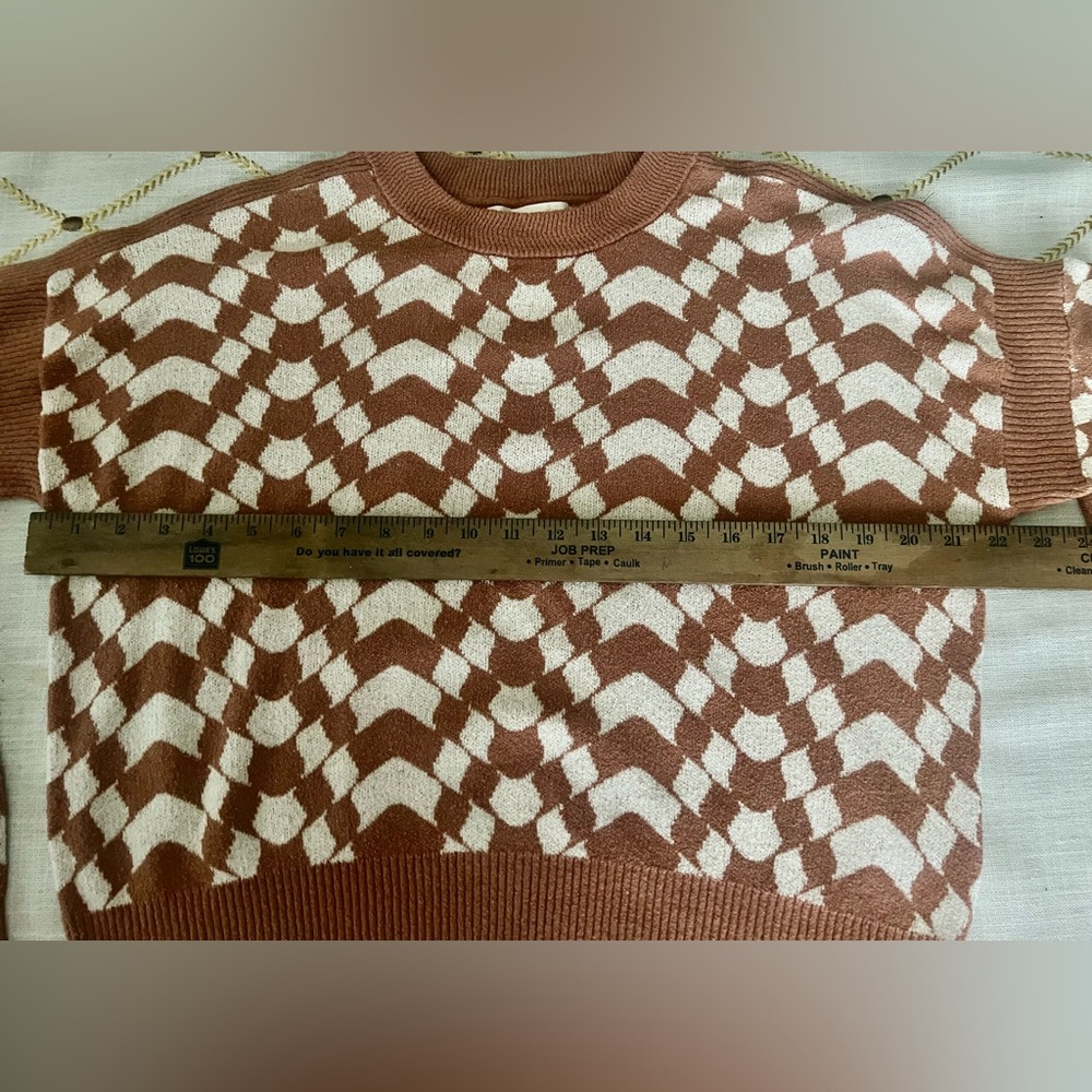 Spiritual Gangster Crimp Yarn Gemma Sweater in Canyon Geo, Size S. EUC. - Picture 10 of 13